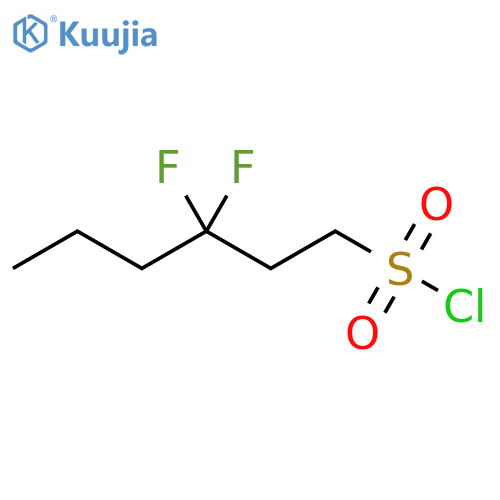 1-Hexanesulfonyl chloride, 3,3-difluoro- structure