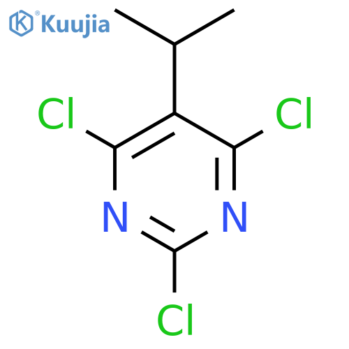 2,4,6-trichloro-5-(propan-2-yl)pyrimidine structure