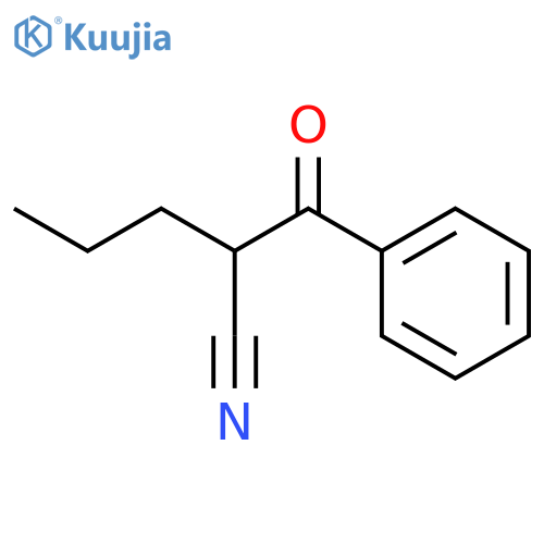 Benzenepropanenitrile, b-oxo-a-propyl- structure