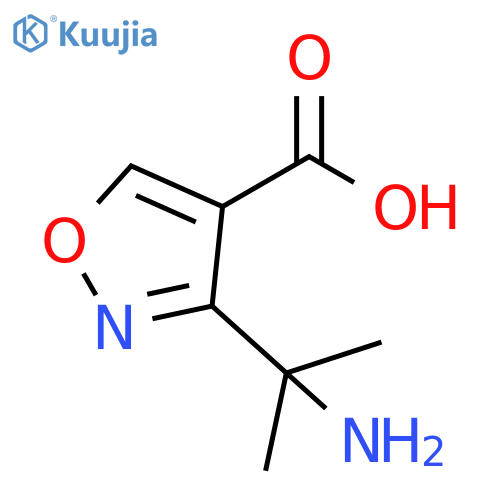 3-(2-aminopropan-2-yl)-1,2-oxazole-4-carboxylic acid structure