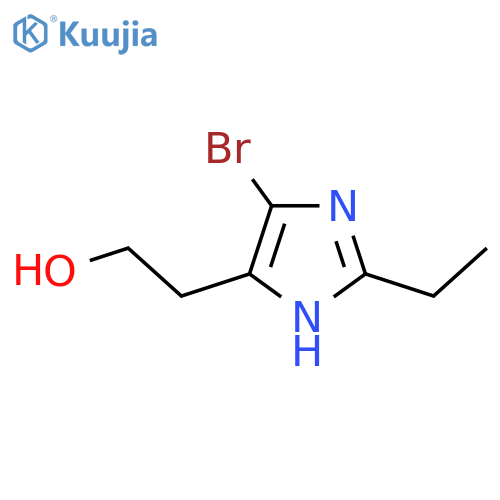 2-(4-bromo-2-ethyl-1H-imidazol-5-yl)ethan-1-ol structure