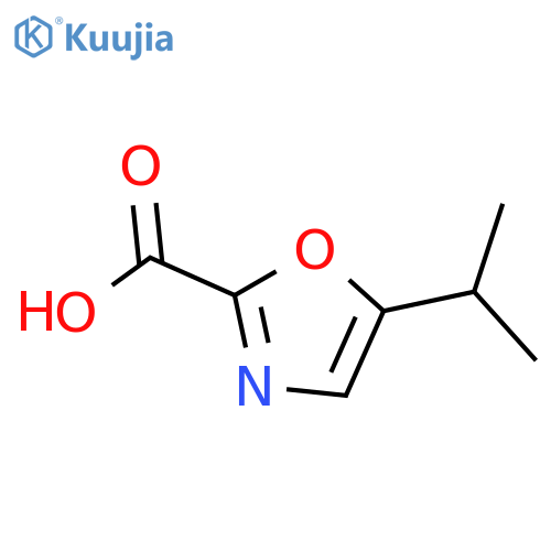 5-(Propan-2-yl)-1,3-oxazole-2-carboxylic acid structure