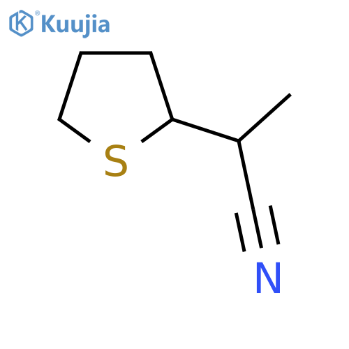 2-(Thiolan-2-yl)propanenitrile structure