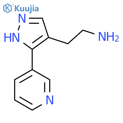 2-(3-(Pyridin-3-yl)-1H-pyrazol-4-yl)ethan-1-amine structure