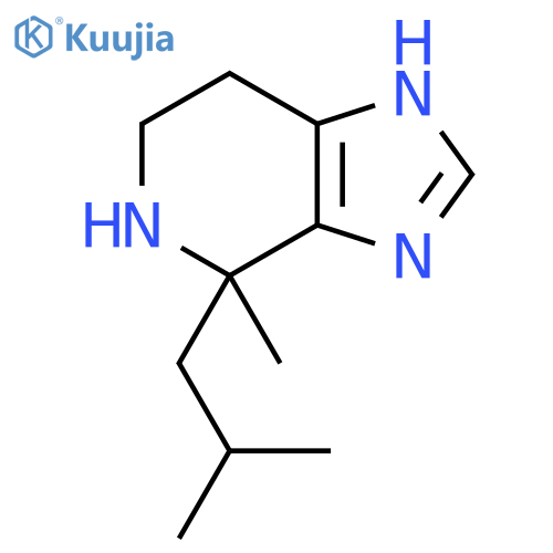 4-methyl-4-(2-methylpropyl)-3H,4H,5H,6H,7H-imidazo4,5-cpyridine structure