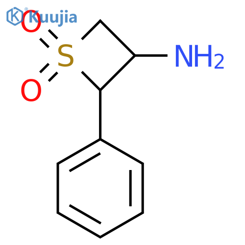 3-Amino-2-phenyl-1lambda6-thietane-1,1-dione structure