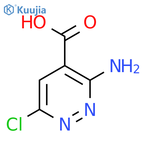 3-amino-6-chloropyridazine-4-carboxylic acid structure