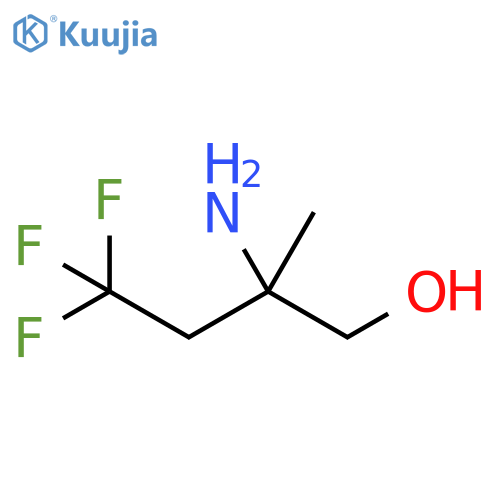 2-amino-4,4,4-trifluoro-2-methylbutan-1-ol structure