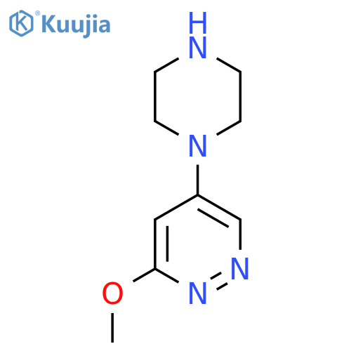 3-Methoxy-5-(piperazin-1-yl)pyridazine structure