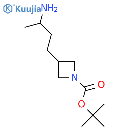 tert-butyl 3-(3-aminobutyl)azetidine-1-carboxylate structure