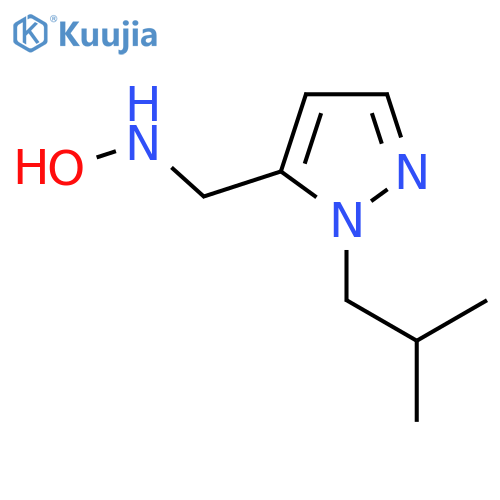N-{1-(2-methylpropyl)-1H-pyrazol-5-ylmethyl}hydroxylamine structure