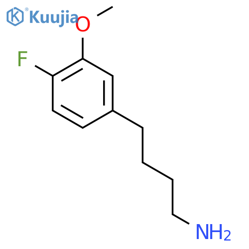 4-(4-fluoro-3-methoxyphenyl)butan-1-amine structure