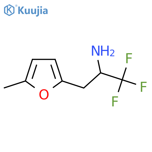 1,1,1-trifluoro-3-(5-methylfuran-2-yl)propan-2-amine structure