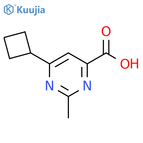6-cyclobutyl-2-methylpyrimidine-4-carboxylic acid structure