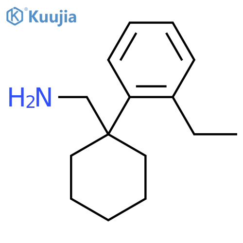 1-(2-ethylphenyl)cyclohexylmethanamine structure