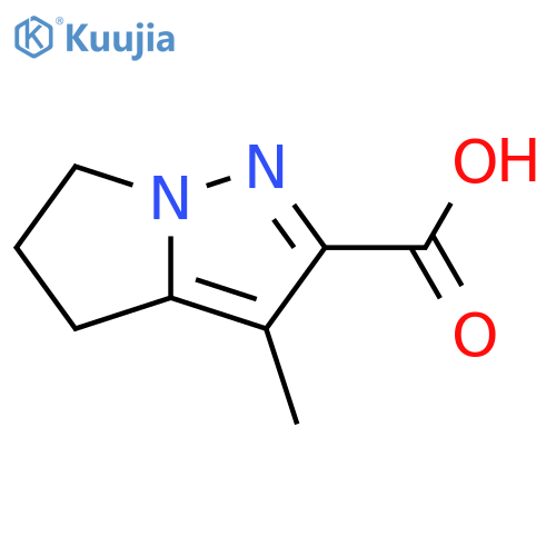 4H-Pyrrolo[1,2-b]pyrazole-2-carboxylic acid, 5,6-dihydro-3-methyl- structure