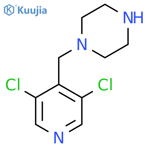 1-(3,5-dichloropyridin-4-yl)methylpiperazine structure