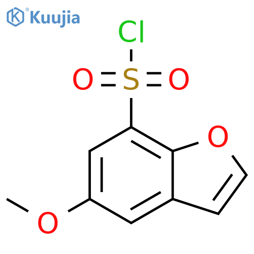 5-methoxy-1-benzofuran-7-sulfonyl chloride structure