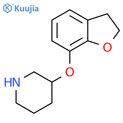 3-(2,3-dihydro-1-benzofuran-7-yloxy)piperidine structure