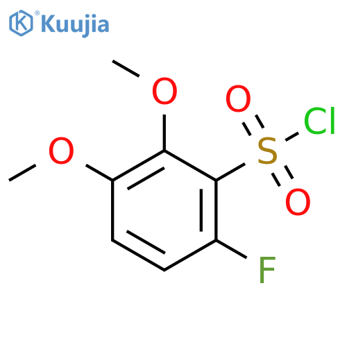 6-fluoro-2,3-dimethoxybenzene-1-sulfonyl chloride structure
