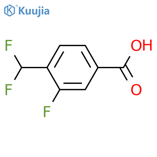 4-(difluoromethyl)-3-fluorobenzoic acid structure