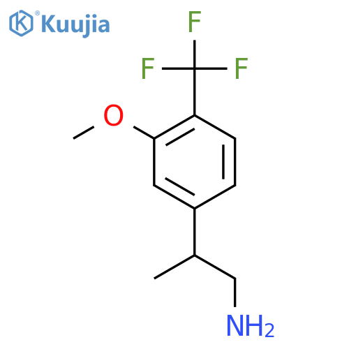 2-3-methoxy-4-(trifluoromethyl)phenylpropan-1-amine structure