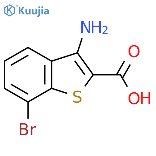 3-Amino-7-bromo-1-benzothiophene-2-carboxylic acid structure