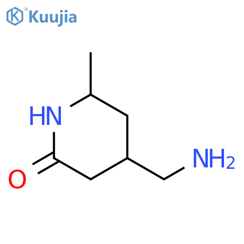2-Piperidinone, 4-(aminomethyl)-6-methyl- structure