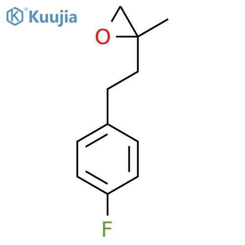 2-2-(4-fluorophenyl)ethyl-2-methyloxirane structure