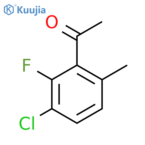 3'-Chloro-2'-fluoro-6'-methylacetophenone structure