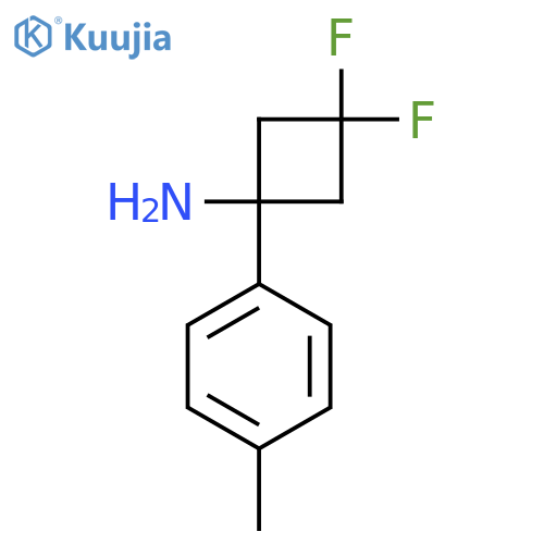 3,3-difluoro-1-(4-methylphenyl)cyclobutan-1-amine structure