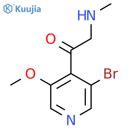 1-(3-bromo-5-methoxypyridin-4-yl)-2-(methylamino)ethan-1-one structure