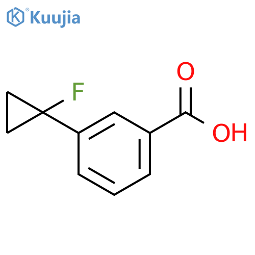 3-(1-Fluorocyclopropyl)benzoic acid structure