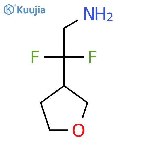 2,2-Difluoro-2-(oxolan-3-yl)ethan-1-amine structure