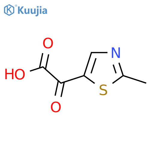 2-(2-methyl-1,3-thiazol-5-yl)-2-oxoacetic acid structure
