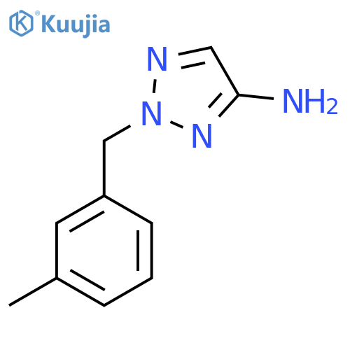 2-(3-methylphenyl)methyl-2H-1,2,3-triazol-4-amine structure