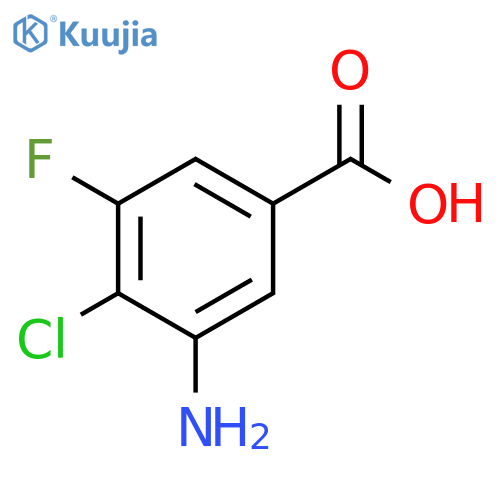3-amino-4-chloro-5-fluorobenzoic acid structure