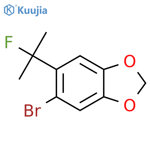 5-Bromo-6-(2-fluoropropan-2-yl)-1,3-dioxaindane structure