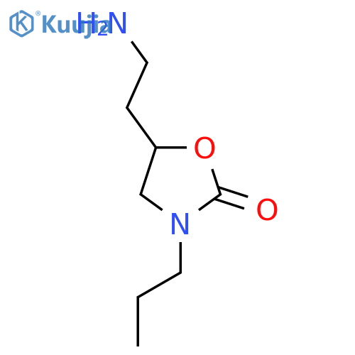5-(2-Aminoethyl)-3-propyl-1,3-oxazolidin-2-one structure