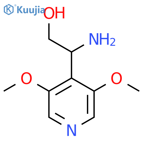 2-amino-2-(3,5-dimethoxypyridin-4-yl)ethan-1-ol structure