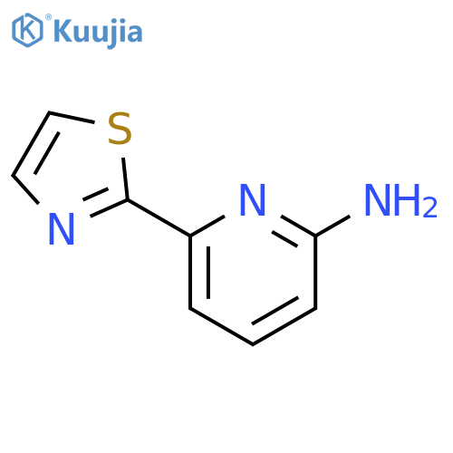 2-Pyridinamine, 6-(2-thiazolyl)- structure