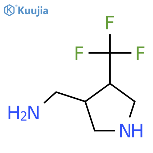 4-(trifluoromethyl)pyrrolidin-3-ylmethanamine structure