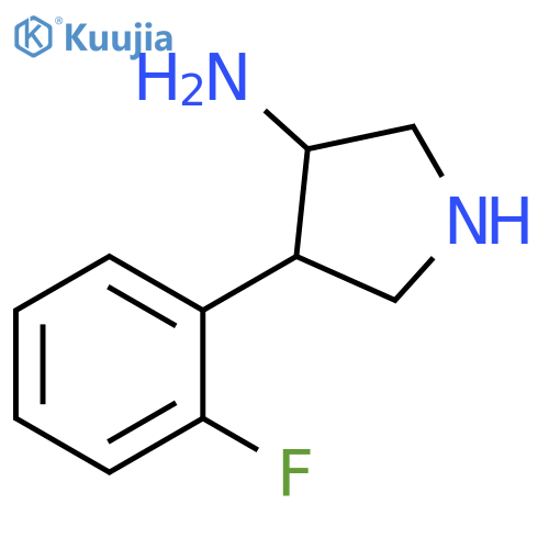 3-Pyrrolidinamine, 4-(2-fluorophenyl)- structure