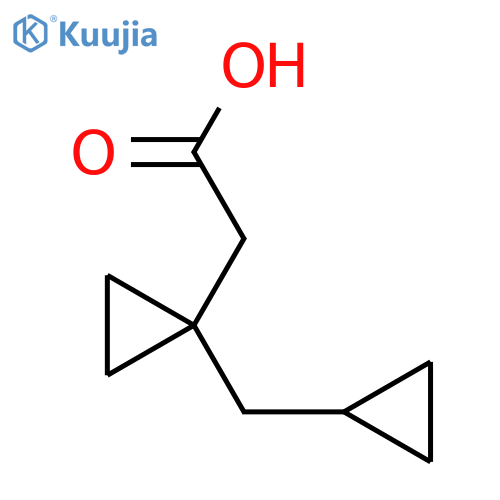 2-1-(cyclopropylmethyl)cyclopropylacetic acid structure