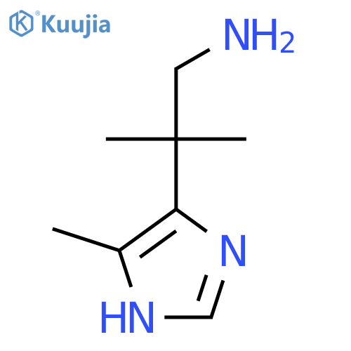 2-methyl-2-(4-methyl-1H-imidazol-5-yl)propan-1-amine structure