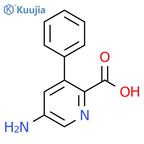 5-Amino-3-phenylpicolinic acid structure