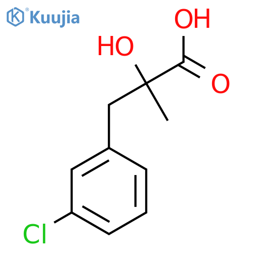 3-(3-chlorophenyl)-2-hydroxy-2-methylpropanoic acid structure
