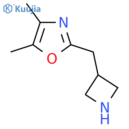 2-(azetidin-3-yl)methyl-4,5-dimethyl-1,3-oxazole structure