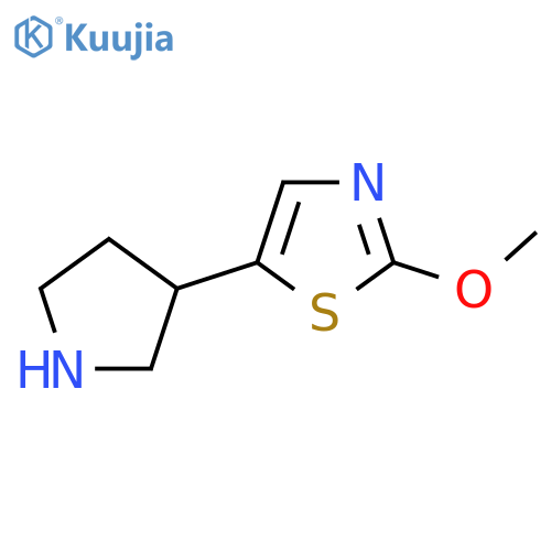 2-Methoxy-5-(pyrrolidin-3-yl)-1,3-thiazole structure