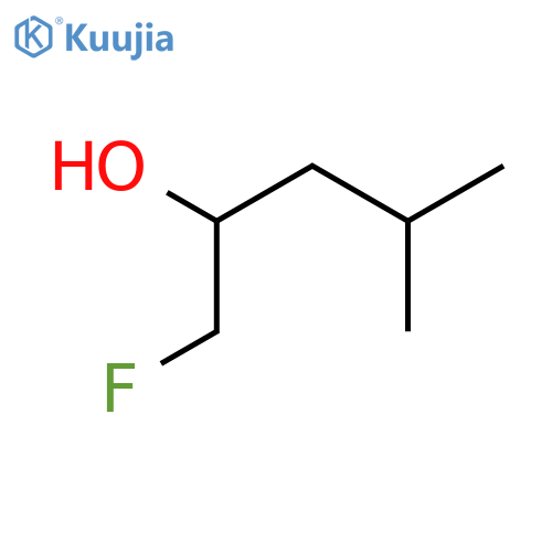 1-fluoro-4-methylpentan-2-ol structure